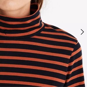 Madewell wide sleeve turtleneck in stripe